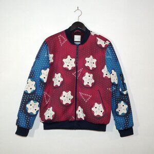 Rare 2014 Mary Katrantzou Adidas Originals Printed Bomber Jacket XL EUC